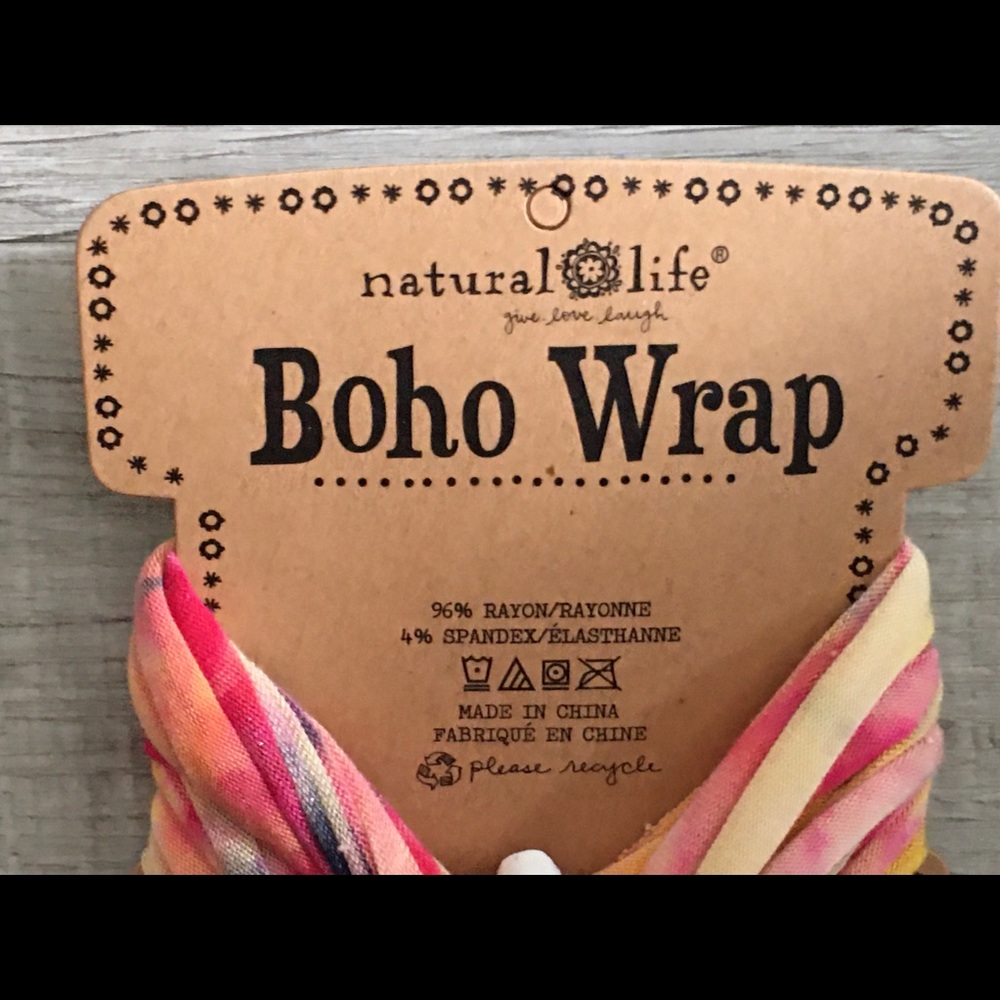 NWT Natural Life Boho Wrap Tie Dye Wear many ways - Picture 2 of 3